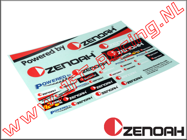 ZEN R20012, Zenoah-Stickers Powered By Zenoah 1pcs.